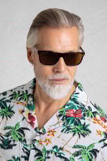 Charlton Rectangular Sunglasses  Antique Tan