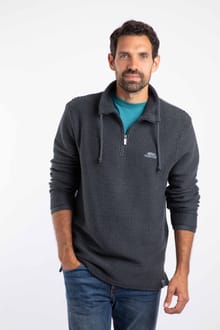 Cruiser 1/4 Zip Macaroni Sweatshirt Navy