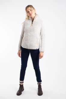 Madi Cosy 1/4 Zip Fleece Beige