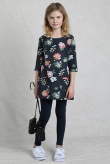 Starlight Girls Organic Cotton Printed Dress  Navy