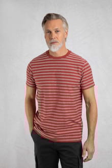 Steve Striped T-Shirt Paprika