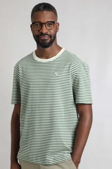 Adair Super Soft Striped T-Shirt Army Green