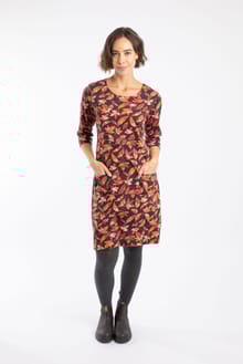 Starshine Printed Jersey Dress Chocolate