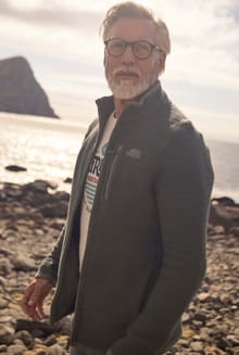 Transom Full Zip Macaroni Sweatshirt Army Green