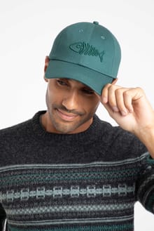 Bude Branded Twill Cap  Deep Teal