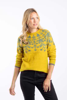Miska Fair Isle Jumper Antique Moss