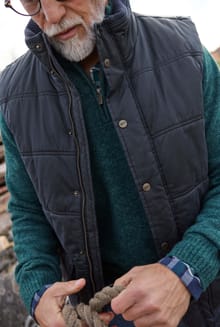 Dover Wadded Gilet Navy