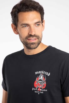 Motorcod Back Print Artist T-Shirt Black