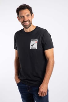 Beaksy Back Print Artist T-Shirt Black